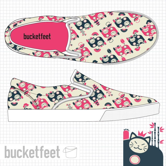 japan lucky cat shoes 2